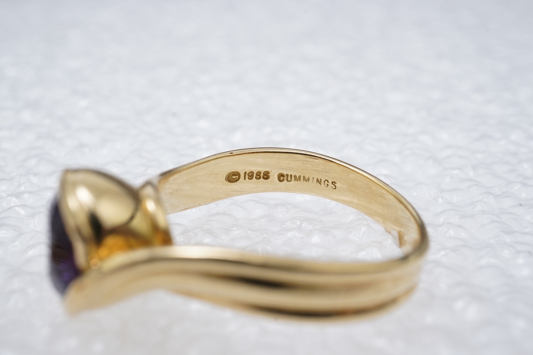 Angela Cummings, two gem-set rings, circa 1988